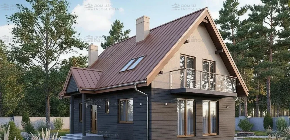 Проект Двухэтажный дом 11 на 9, 132 м2