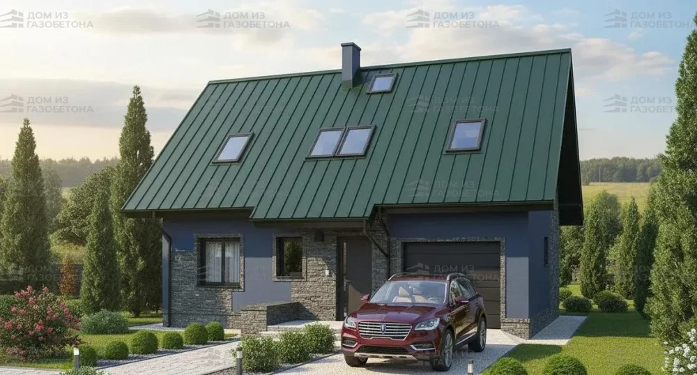 Проект Двухэтажный дом 11 на 10, 123 м2