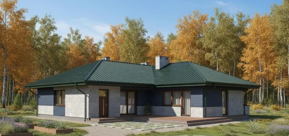 Проект Одноэтажный дом 16 на 20, 187 м2