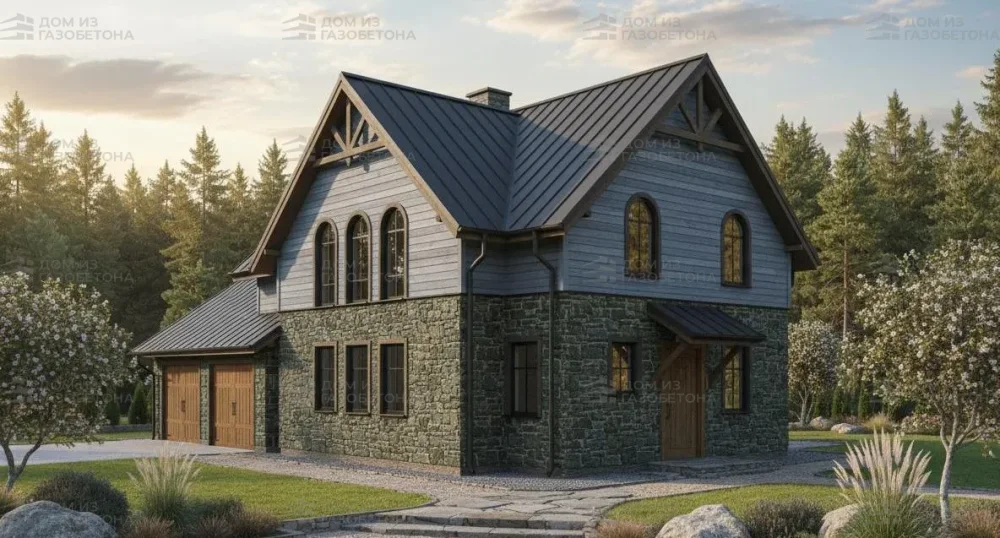 Проект Двухэтажный дом 13 на 10, 172 м2