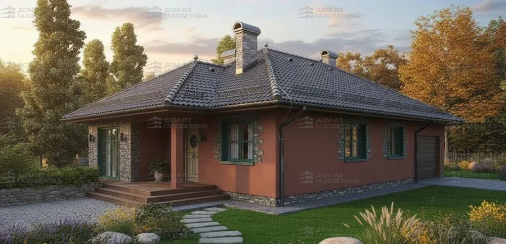 Проект Одноэтажный дом 10 на 17, 115 м2