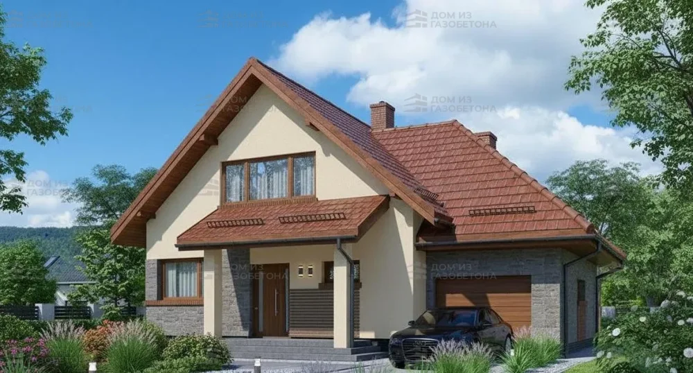 Проект Двухэтажный дом 13 на 11, 179 м2