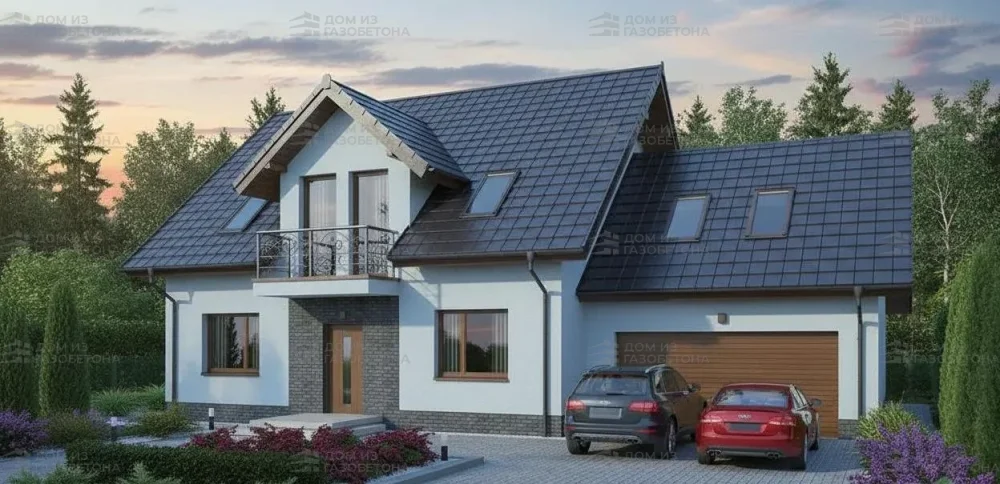 Проект Двухэтажный дом 16 на 10, 197 м2