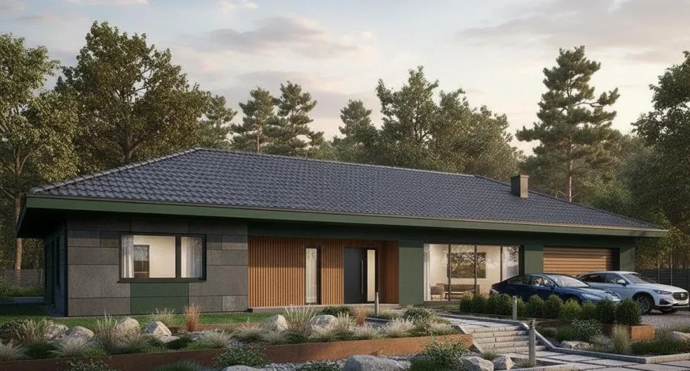 Проект Одноэтажный дом 21 на 24, 301 м2