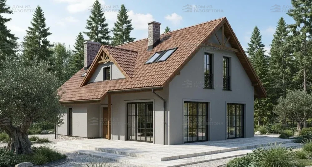 Проект Двухэтажный дом 16 на 13, 142 м2