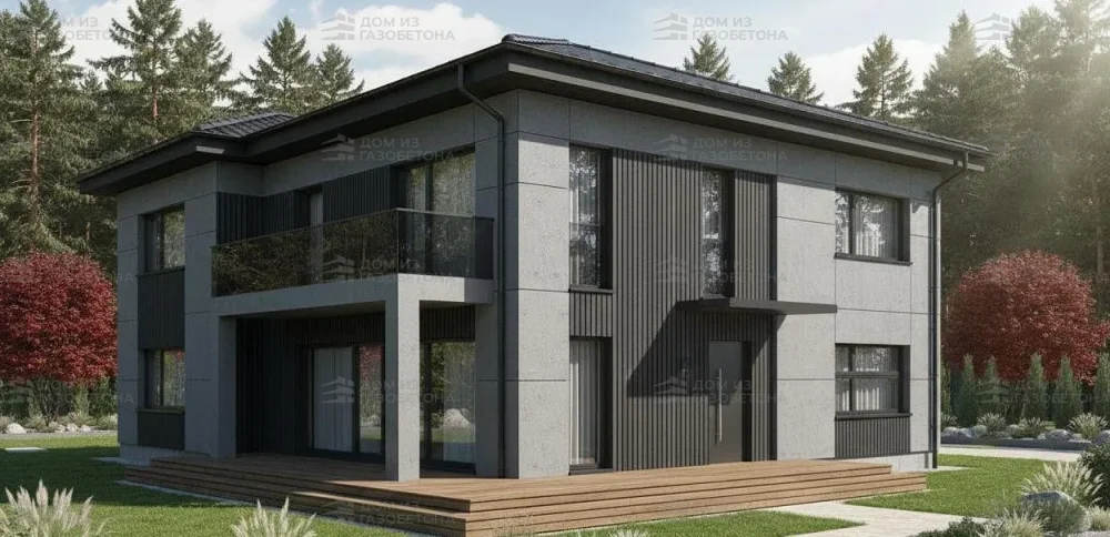 Проект Двухэтажный дом 18 на 16, 295 м2