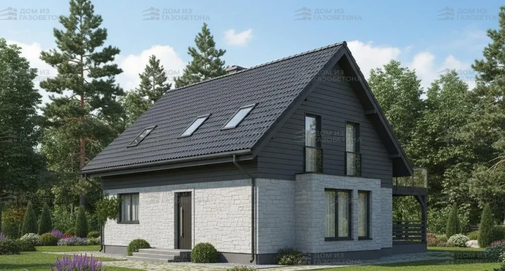 Проект Двухэтажный дом 16 на 11, 152 м2