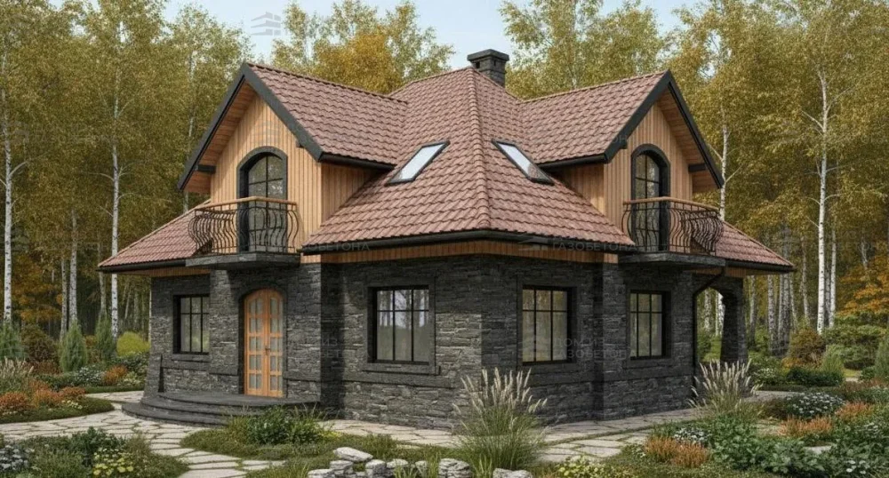 Проект Двухэтажный дом 18 на 10, 191 м2