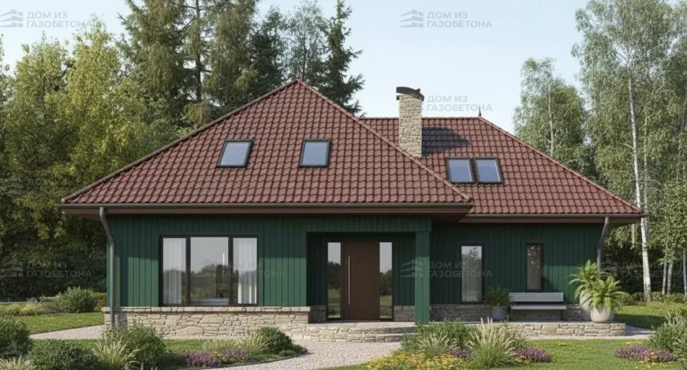 Проект Двухэтажный дом 16 на 13, 195 м2