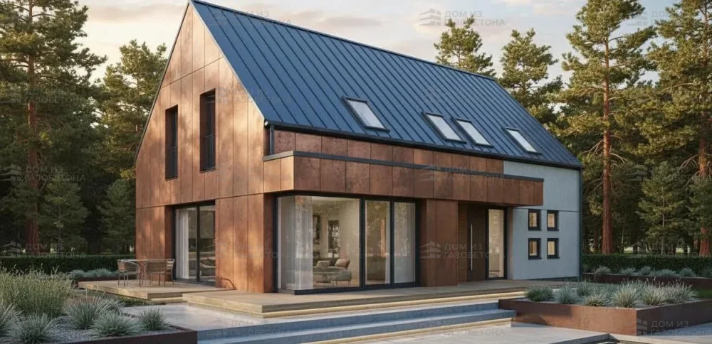 Проект Двухэтажный дом 15 на 12, 172 м2