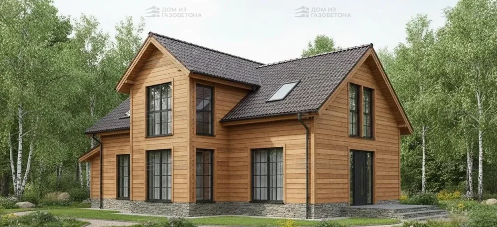 Проект Двухэтажный дом 13 на 9, 131 м2